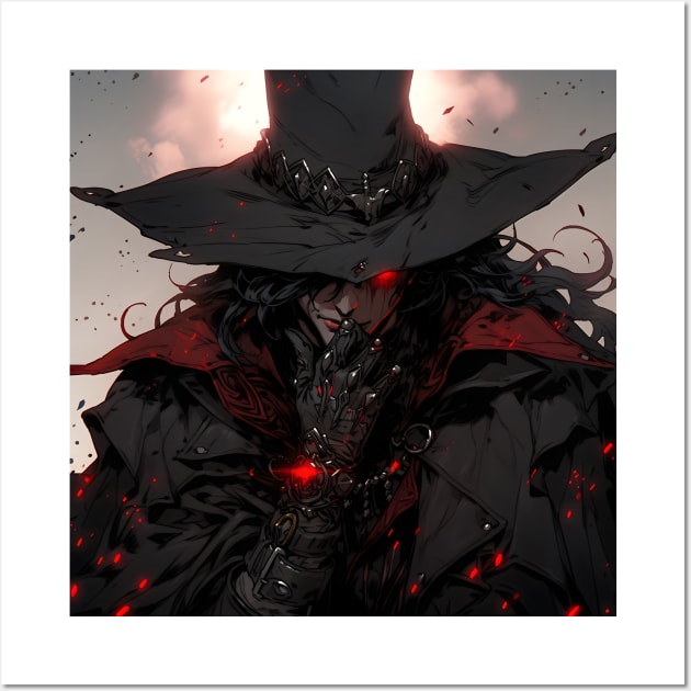 Hunters of the Dark: Explore the Supernatural World with Vampire Hunter D. Illustrations: Bloodlust Wall Art by insaneLEDP